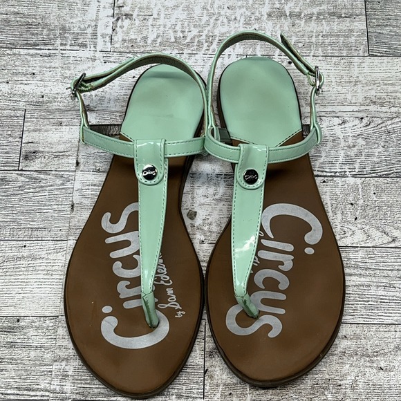 Circus By Sam‎ Edelman Cayden Mint Green  Ankle Strap Sandals Women Size 8M - Picture 9 of 10
